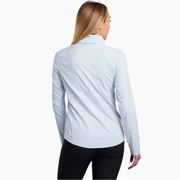 Kuhl Womens Bandita Full Zip Outdoor Hiking Jacket in Zenith Blue