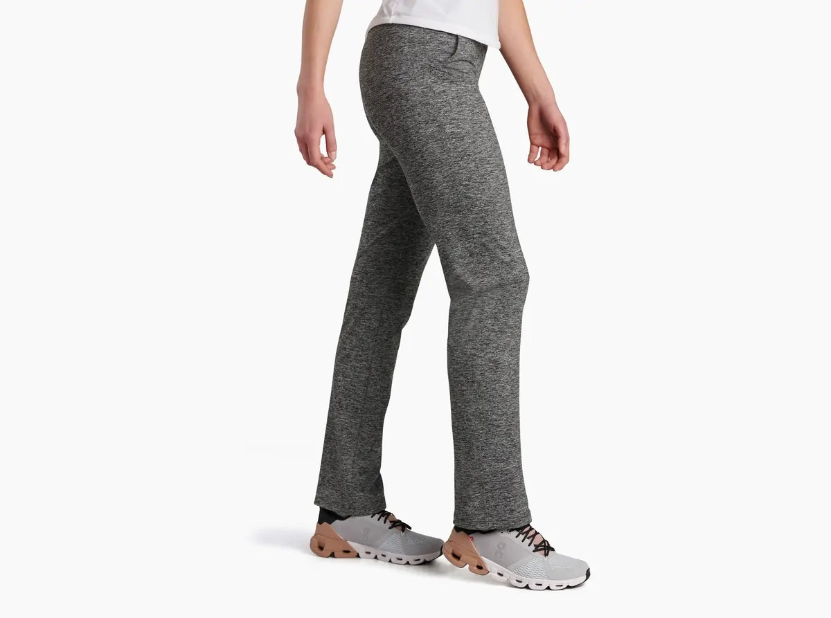 Kuhl Bliss Womens Pant Soft Stretch Knit 32" Inseam Zippered Pocket in Dark Heather