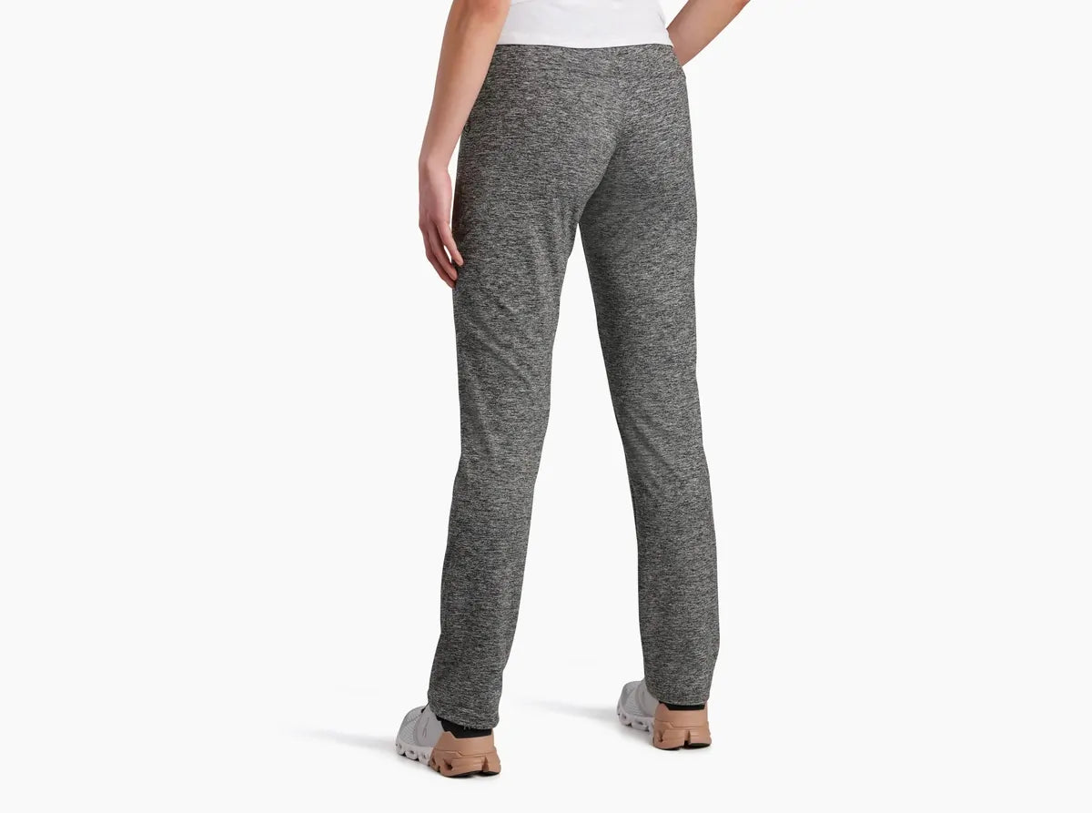 Kuhl Bliss Womens Pant Soft Stretch Knit 32" Inseam Zippered Pocket in Dark Heather