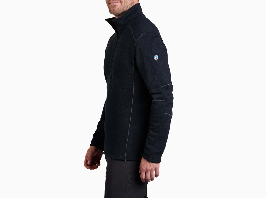 KUHL Mens Interceptr 1/4 Zip Pullover Jumper in Mutiny Blue-4