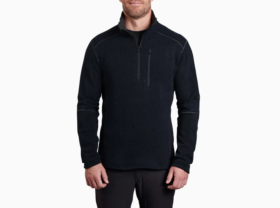 KUHL Mens Interceptr 1/4 Zip Pullover Jumper in Mutiny Blue-1