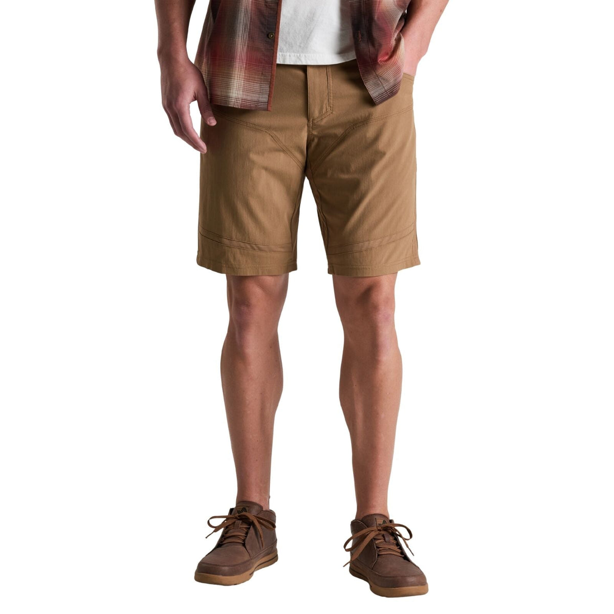 Kuhl Mens Radikl 10in Outdoor Hiking Adventure Shorts in Dark Khaki