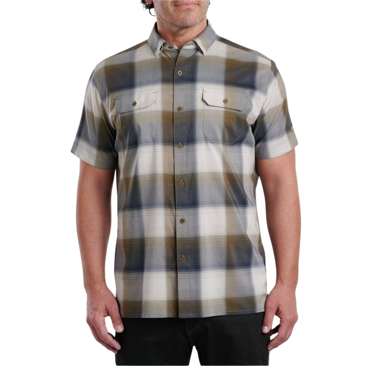 Kuhl Mens Response Outdoor Hiking Short Sleeve Shirt in Rolling Hills