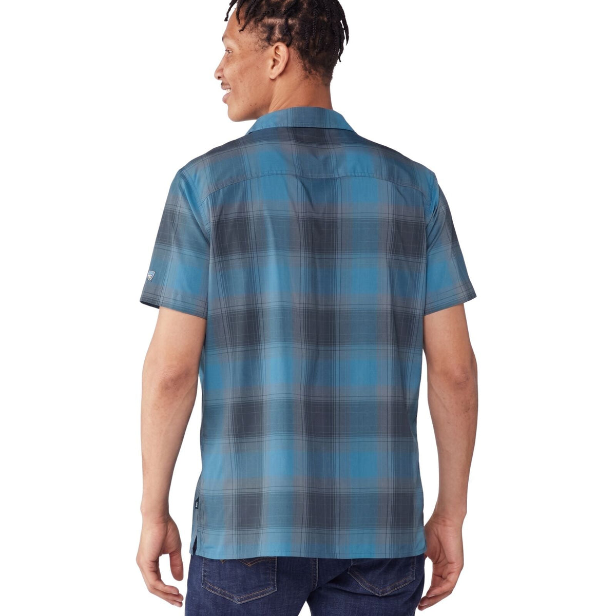 Kuhl Mens Stretch Response Hiking Outdoor Shirt in Shadow Blue