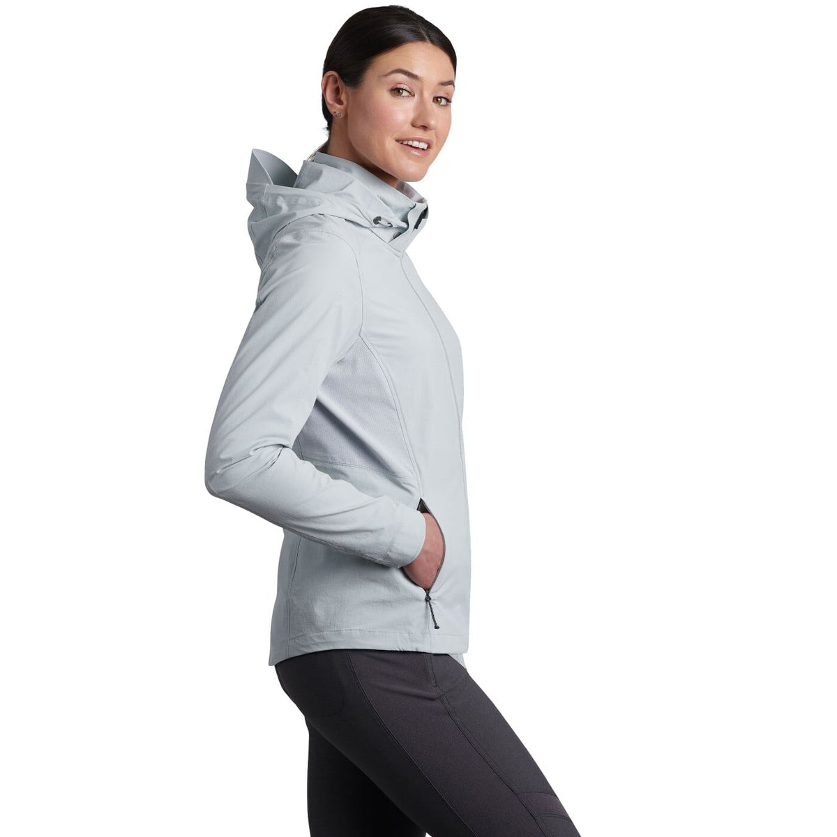 Kuhl Womens Transcendr Hoody Outdoor Hiking Hoodie in Mist