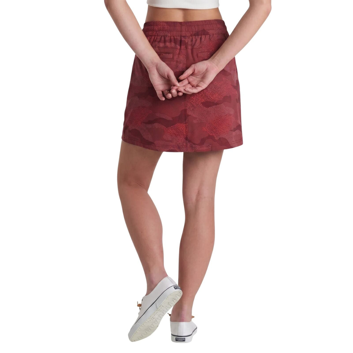 Kuhl Womens Vantage Outdoor Hiking Skort in Dark Dahlia Print