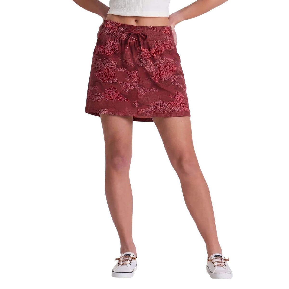 Kuhl Womens Vantage Outdoor Hiking Skort in Dark Dahlia Print