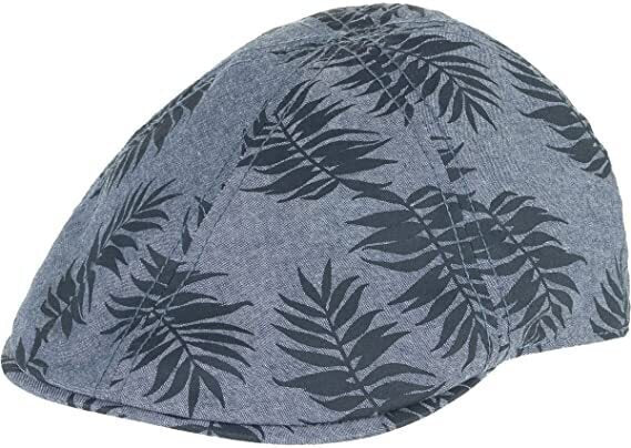 Goorin Mens Beach Please Ivy Flat Cap Newsboy Hawaiian Hat - Navy-0