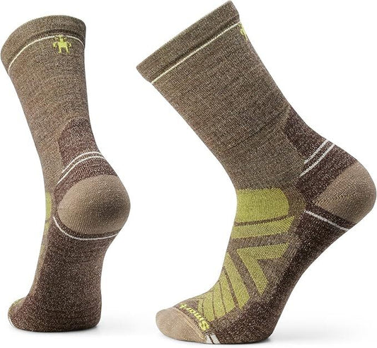 Smartwool Mens Merino Wool Blend Hike Light Cushion Crew Socks in Military Olive-0
