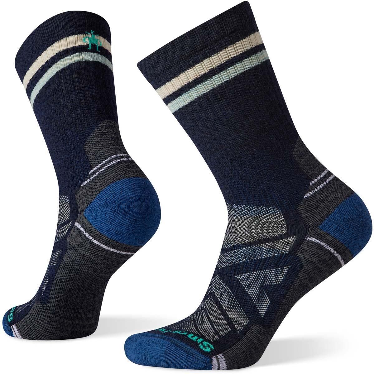 Smartwool Womens Performance Hike Lite Merino Wool Crew Sock in Deep Navy in Small Size-0