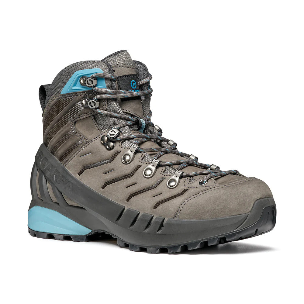 Scarpa Womens Cyclone Gore-Tex Vibram Sole Boots Hiking Trekking Shoes - Grey/Arctic-1