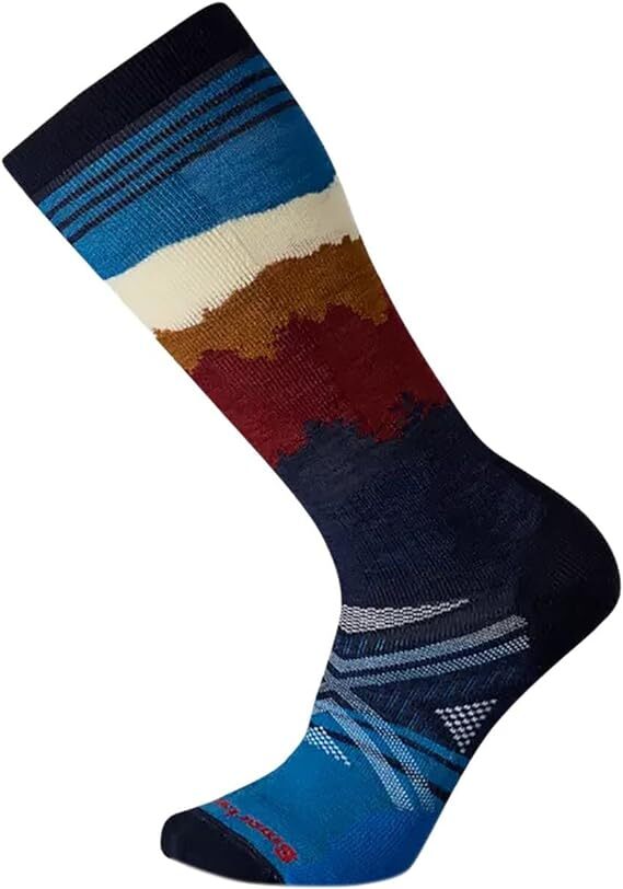 Smartwool PhD Ski Medium Alpenglow Pattern Merino Wool Socks-3