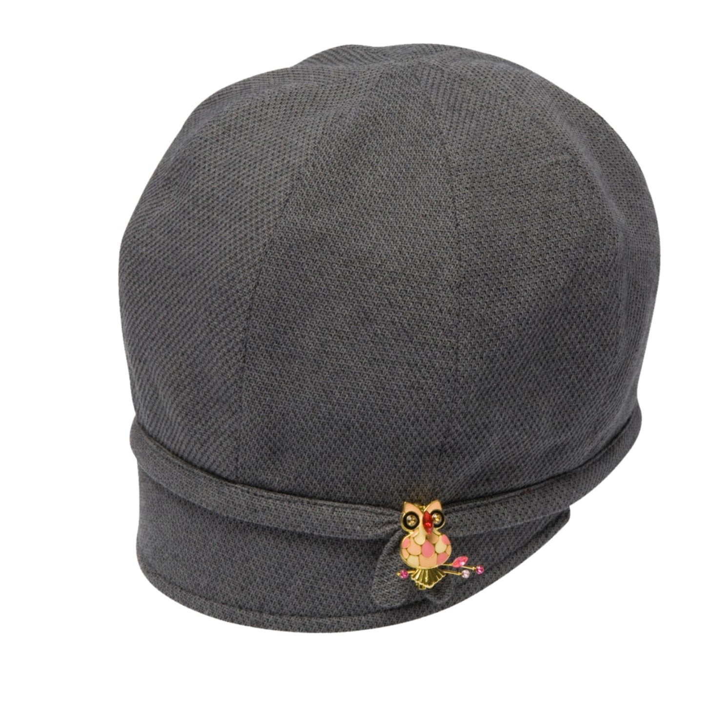 GOORIN BROTHERS Ladies Hooty Drop-Slope Cloche Hat - Grey-6