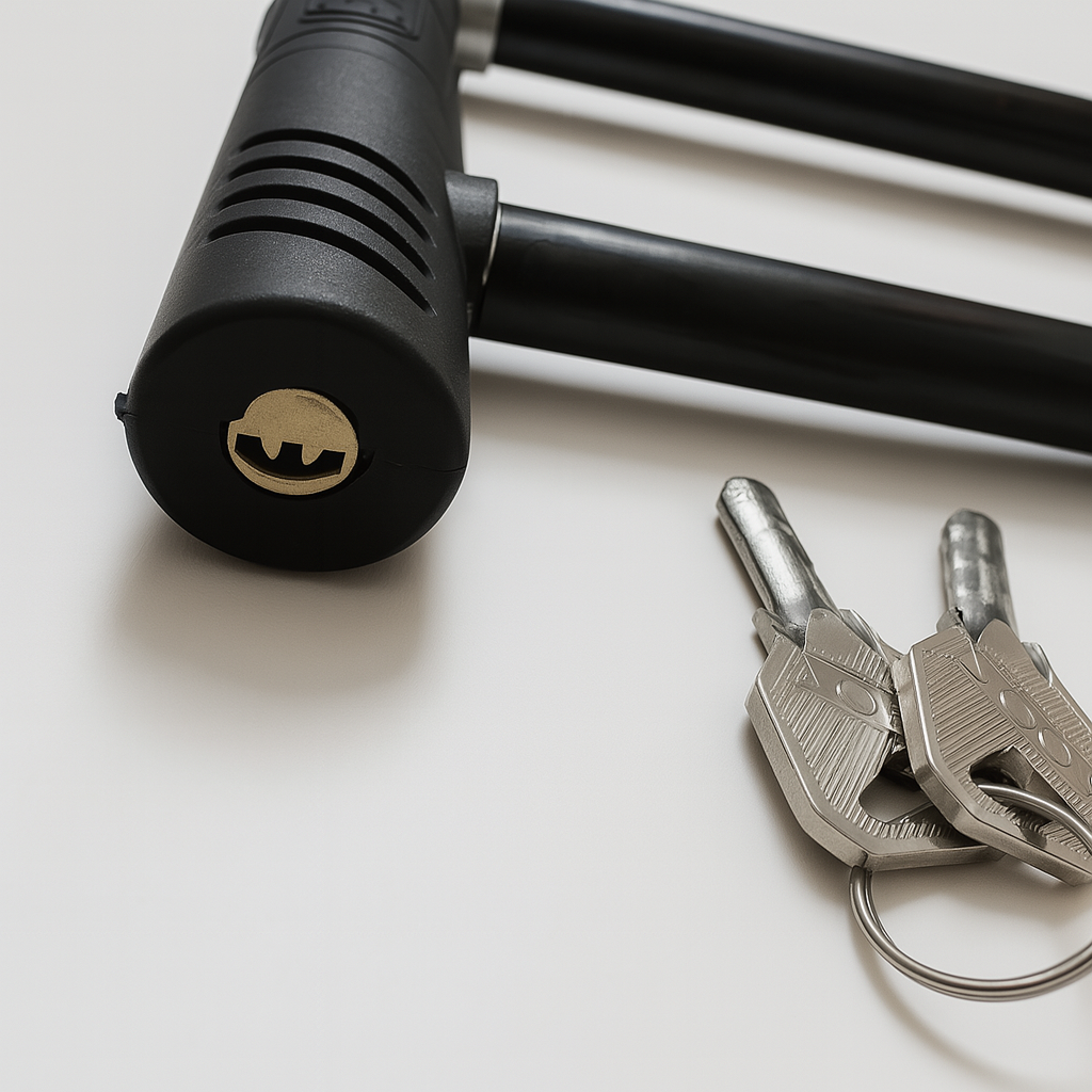Heavy Duty Keyed Bicycle U Lock 13x20cm - Assorted Colours-2