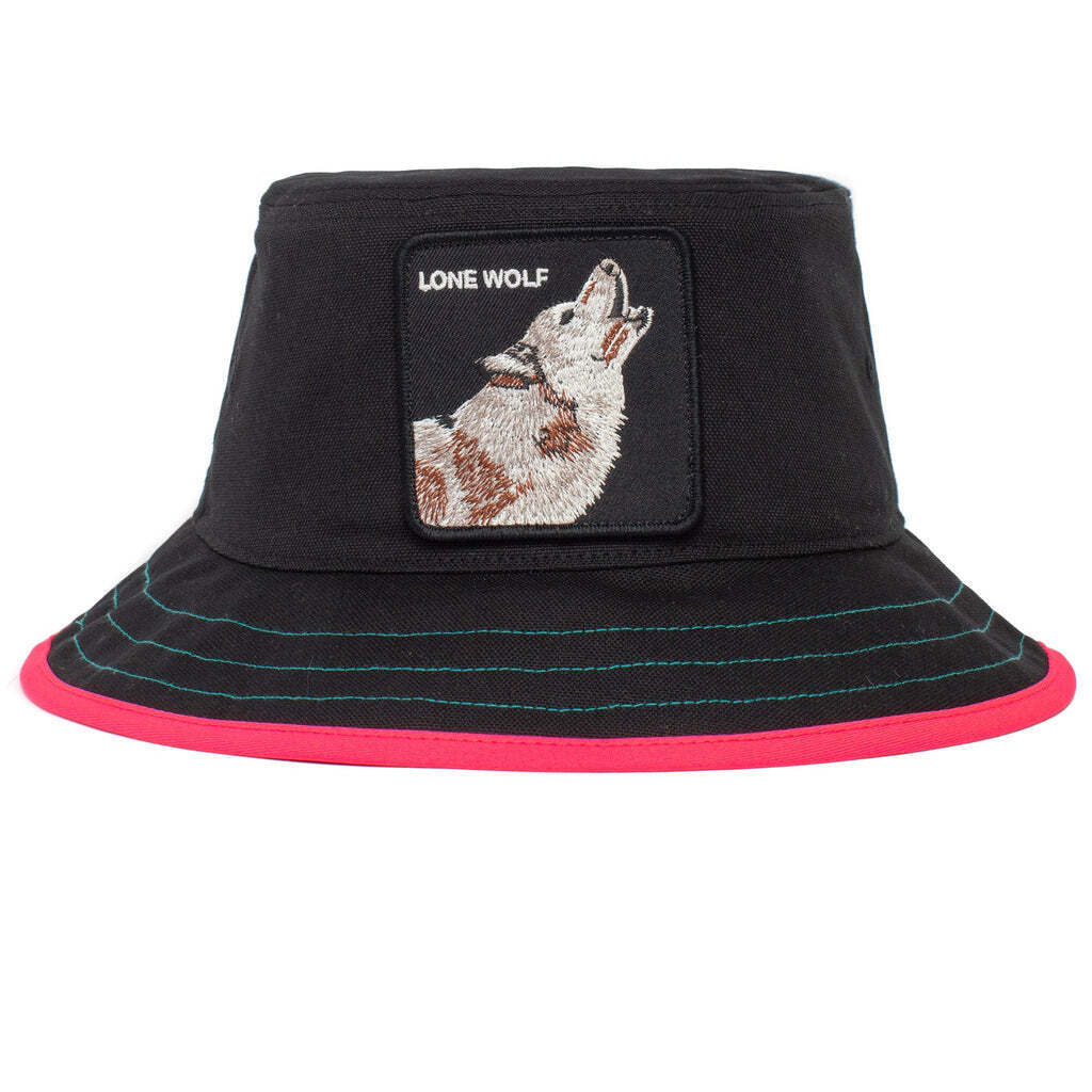 Goorin Bros Costa Lobo Bucket Hat 100% Cotton Animal Series - Black-6
