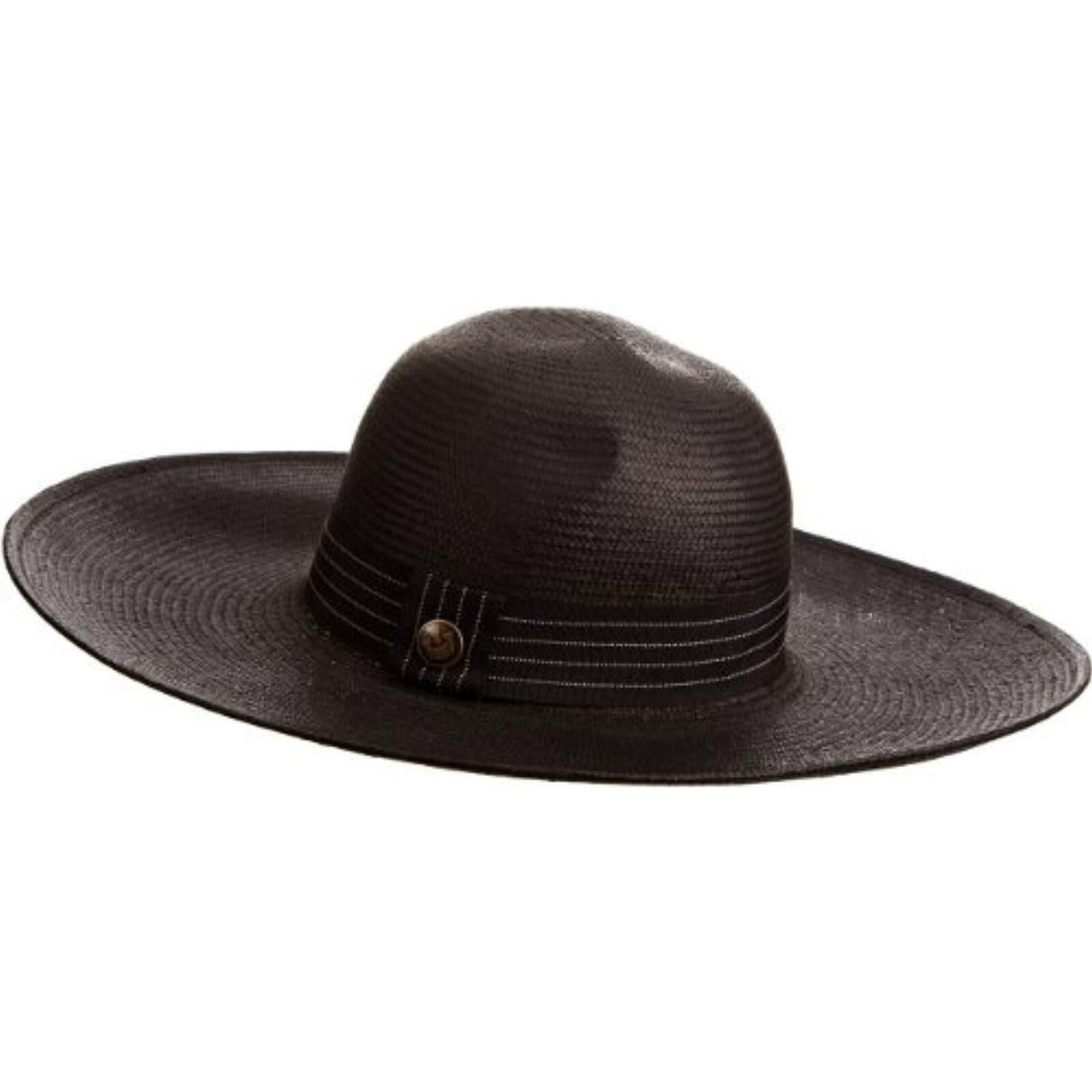 Goorin Brothers Womens Macey Natural Straw Floppy Hat - Black-5
