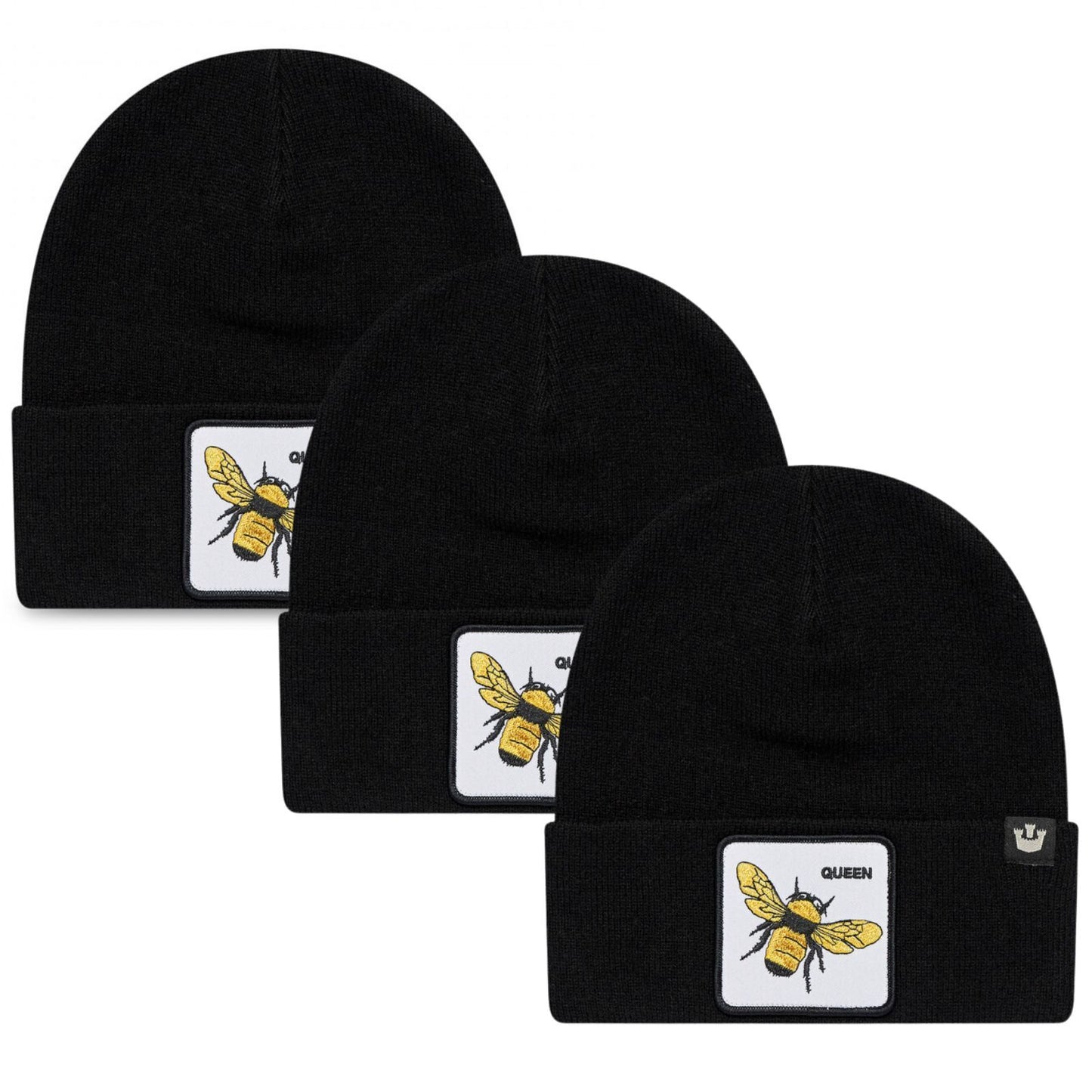 3x Goorin Buzzed Beanie Hat Warm Winter Ski Animal Series - Black-0