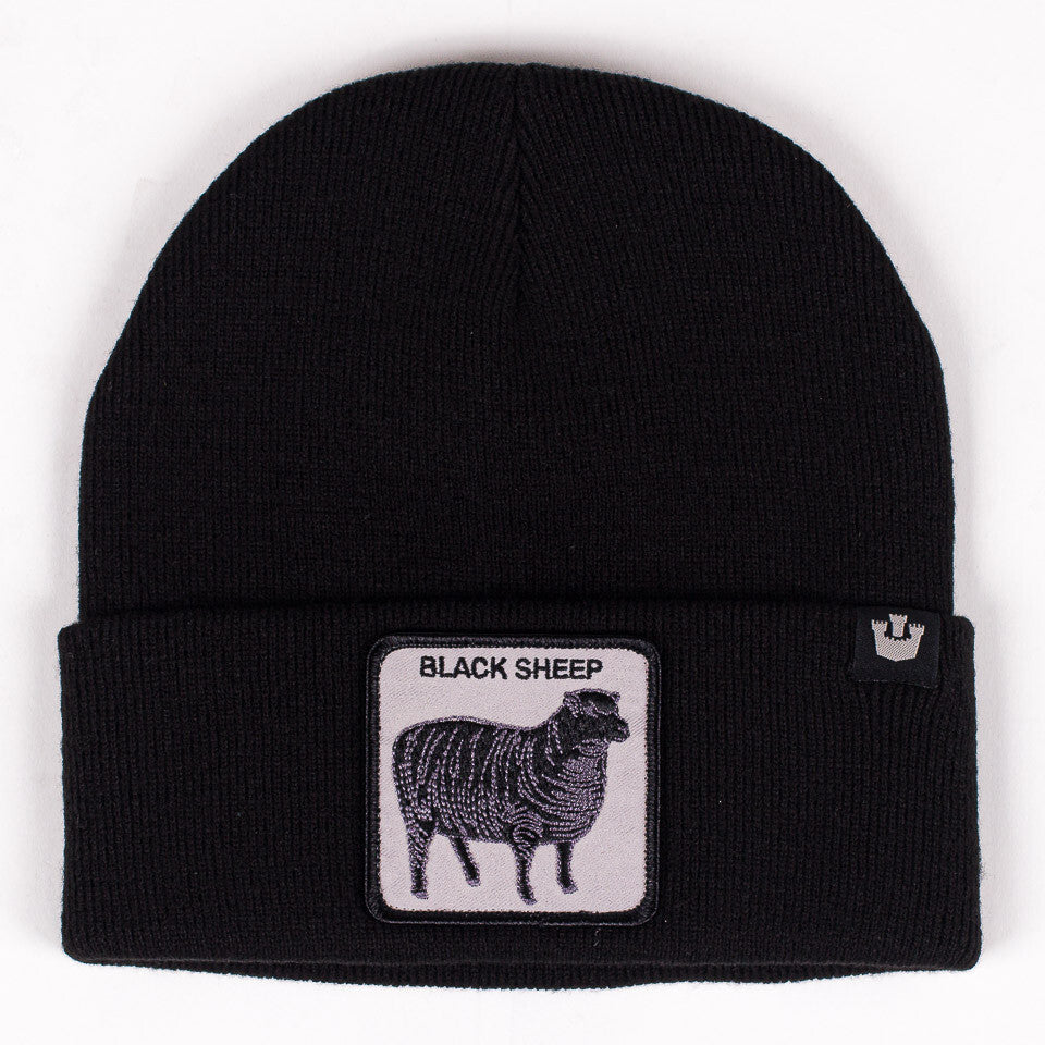 Goorin Sheep for Brains Beanie Hat Warm Winter Ski Animal Series - Black-1