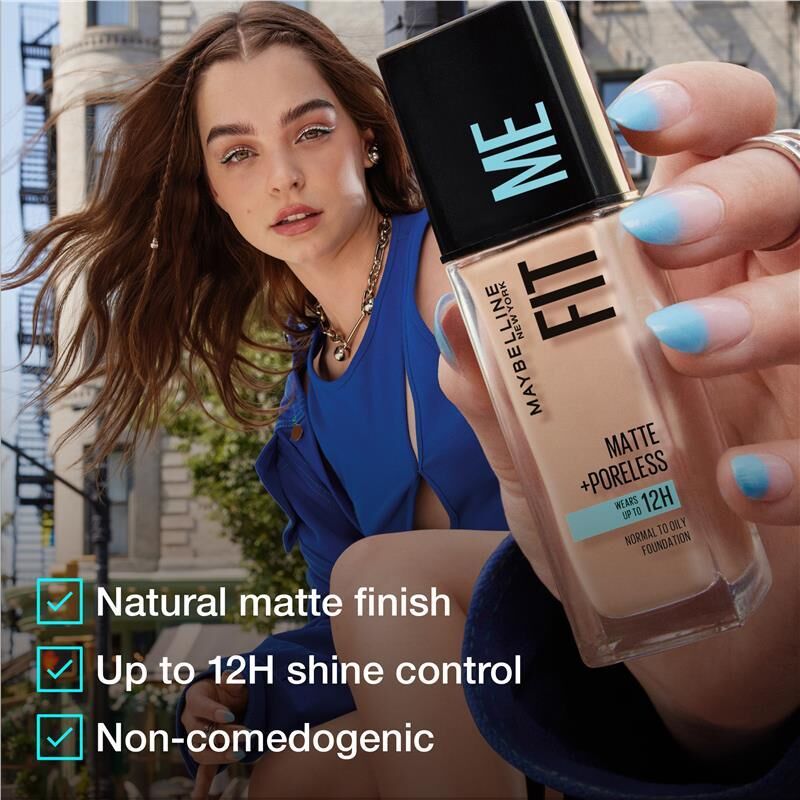 Maybelline 30ml Foundation Fit Me Matte Poreless Truffle 362