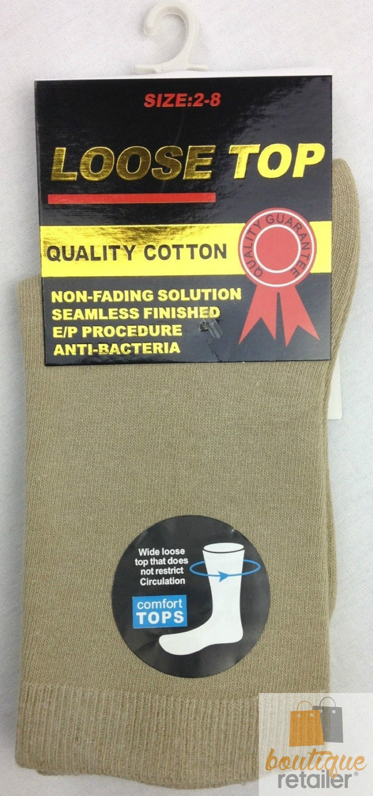 10x Pairs COTTON Rich LOOSE TOP SOCKS Medical Circulation Diabetic Comfort BULK-6
