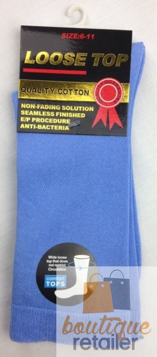 10x Pairs COTTON Rich LOOSE TOP SOCKS Medical Circulation Diabetic Comfort BULK-12
