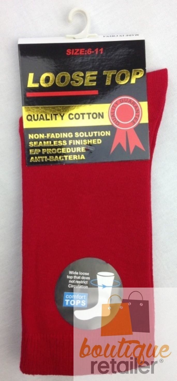 10x Pairs COTTON Rich LOOSE TOP SOCKS Medical Circulation Diabetic Comfort BULK-25
