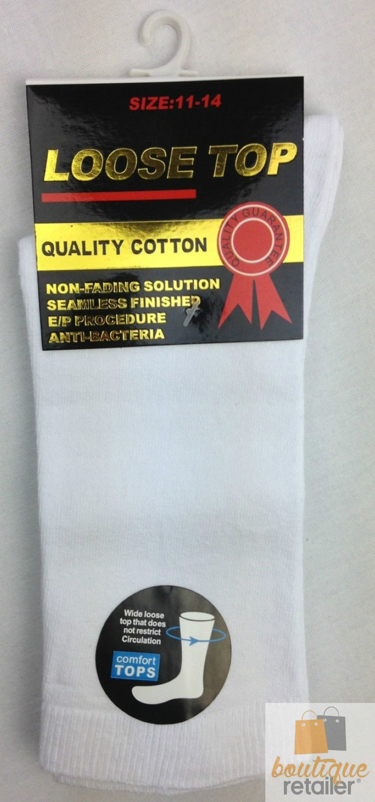 10x Pairs COTTON Rich LOOSE TOP SOCKS Medical Circulation Diabetic Comfort BULK-26