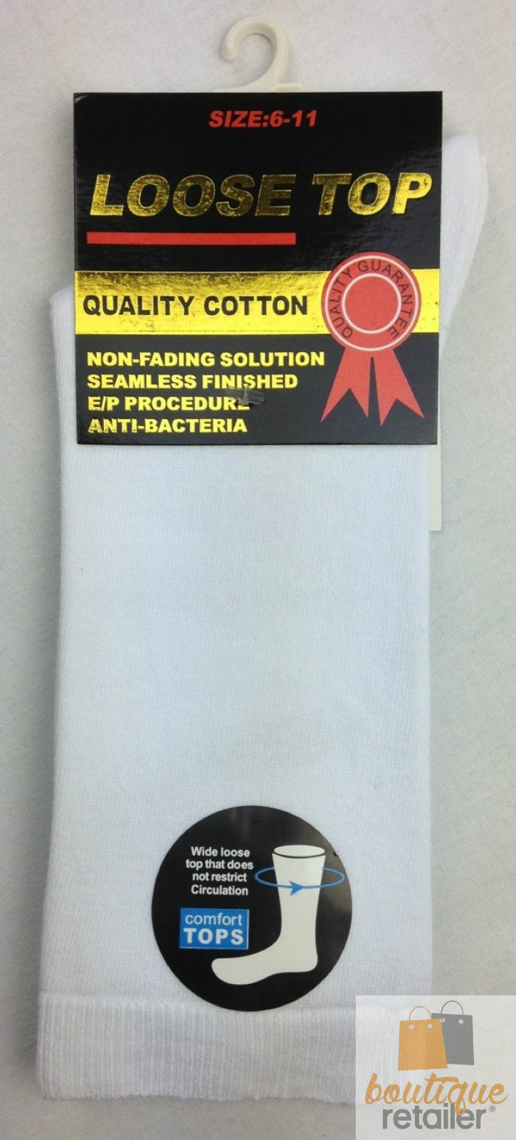 10x Pairs COTTON Rich LOOSE TOP SOCKS Medical Circulation Diabetic Comfort BULK-28