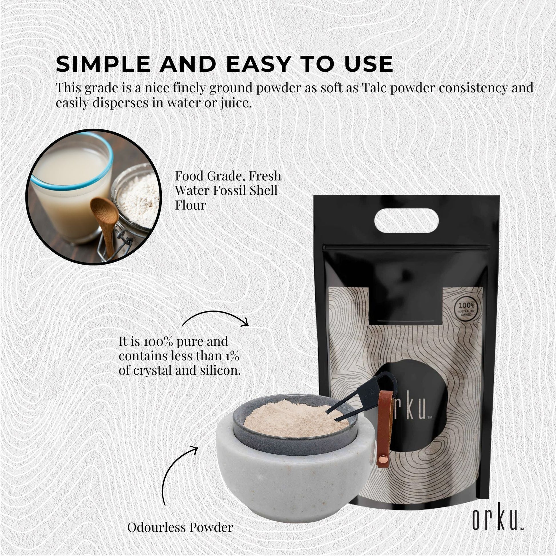 10Kg Organic Fine Diatomaceous Earth - Food Grade Fossil Shell Flour Powder-4