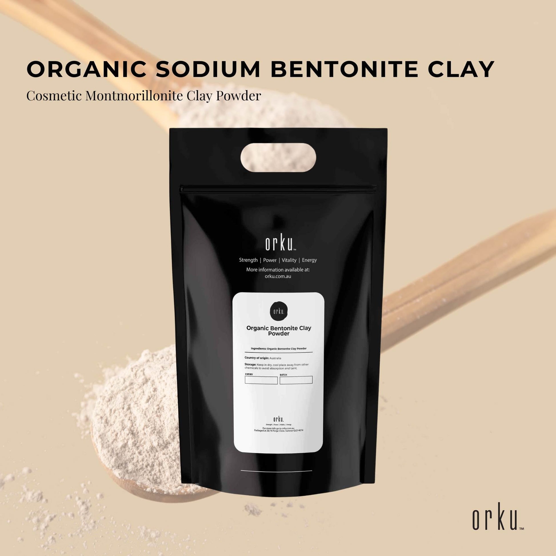 5Kg Organic Sodium Bentonite Clay Powder - Cosmetic Montmorillonite-1