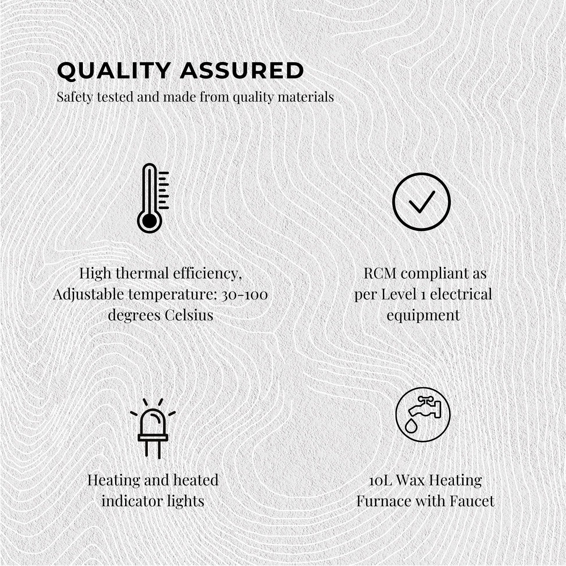 10L Orku Candle Wax Heater With Core Heating Tap - Electric Warmer Melter Pot-3