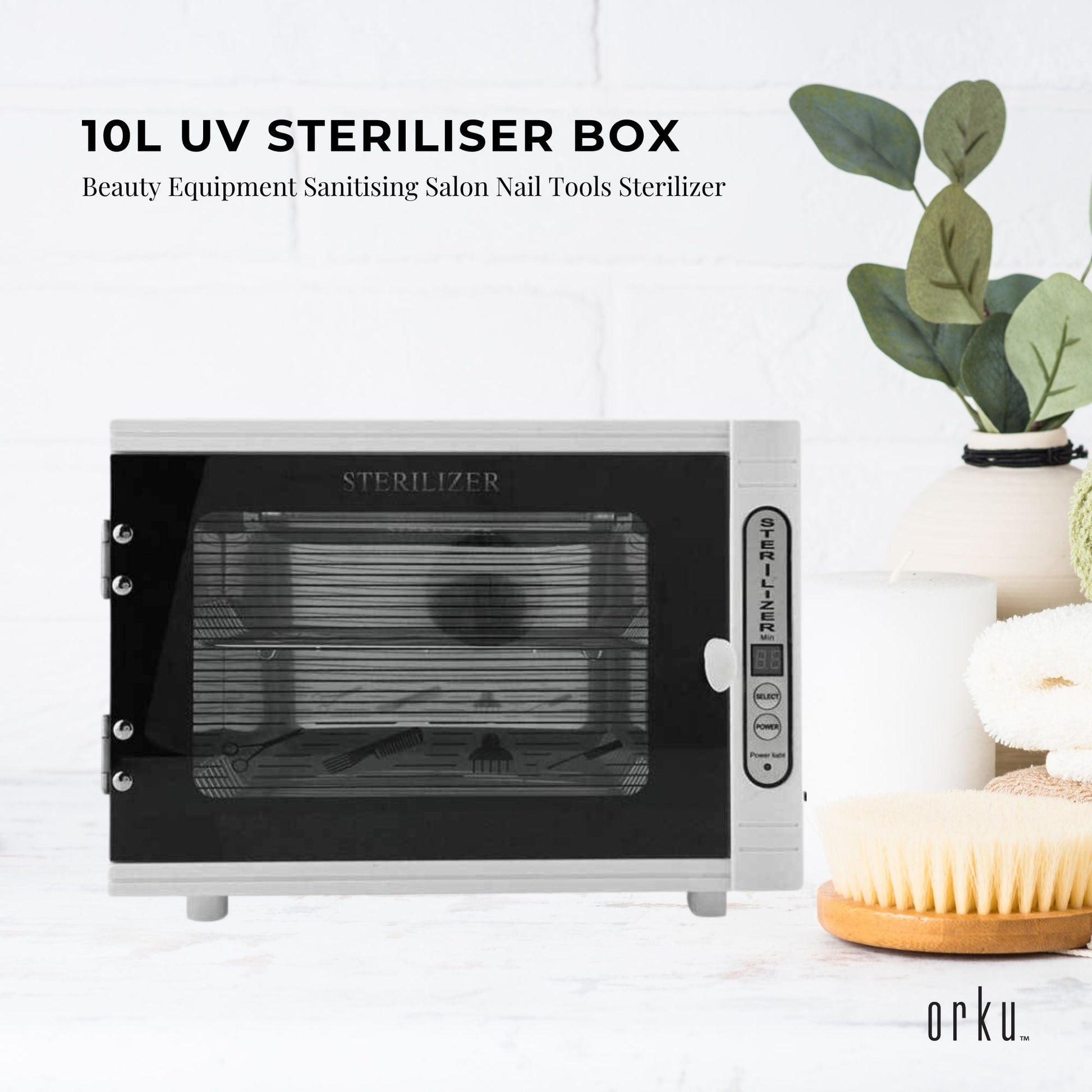 10L UV Steriliser Box Beauty Equipment Sanitising Salon Nail Tools Sterilizer-1