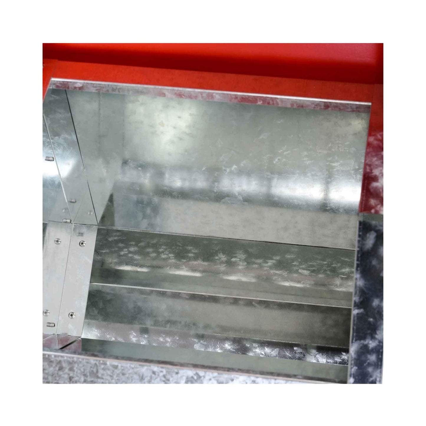 10kg Automatic Chook Chicken Feeder Poultry Auto Trough Galvanised Metal Feeders-4
