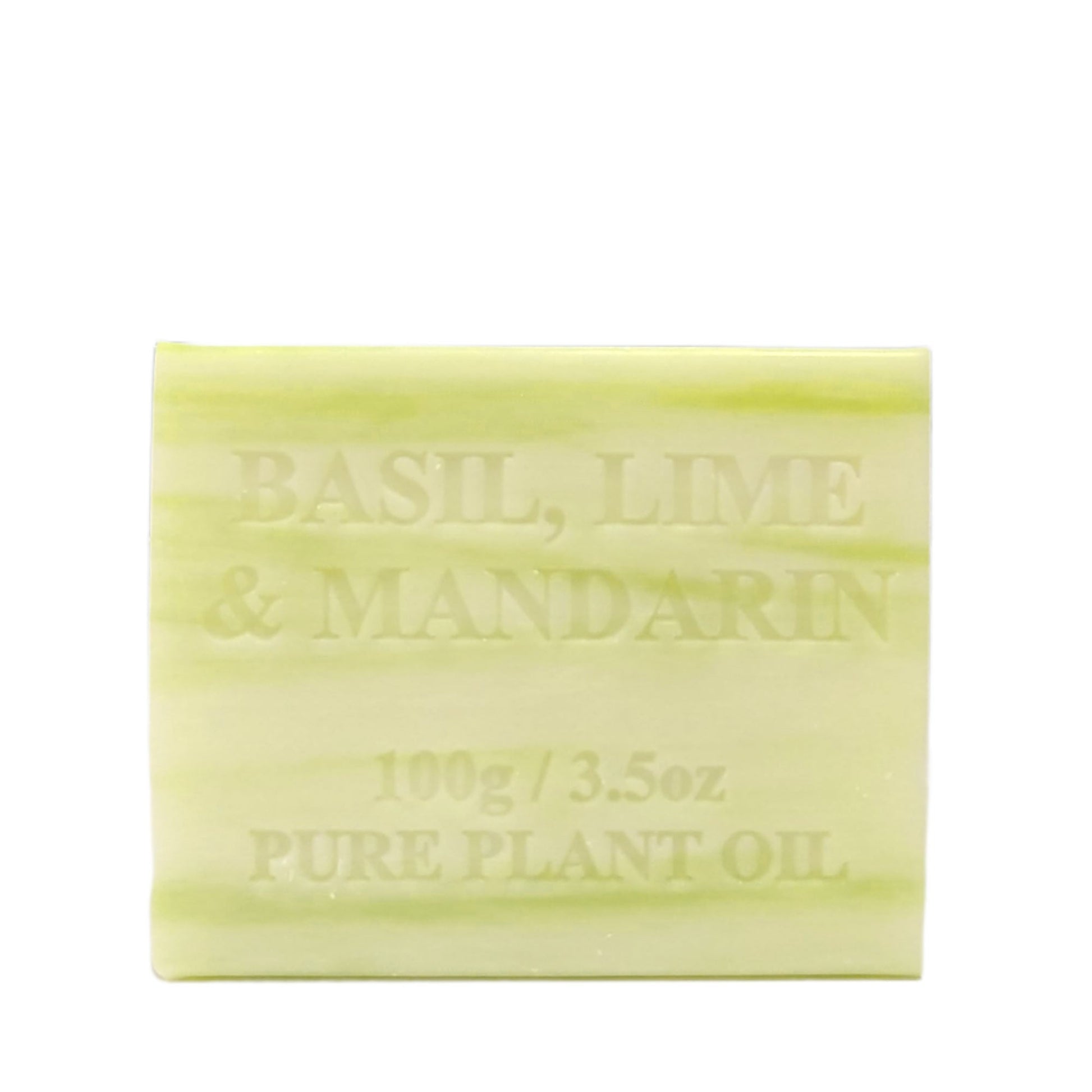 10x 100g Plant Oil Soap Basil Lime Mandarin Scent Pure Natural Vegetable Base Bar-2