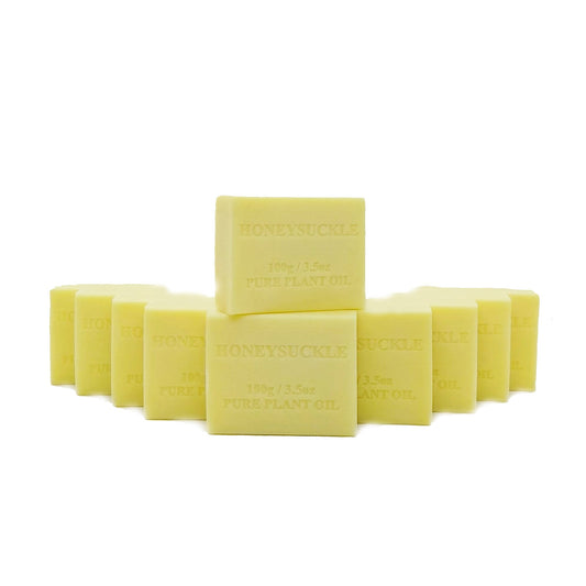 10x 100g Plant Oil Soap Honeysuckle Scent Pure Vegetable Base Bar Australian-0