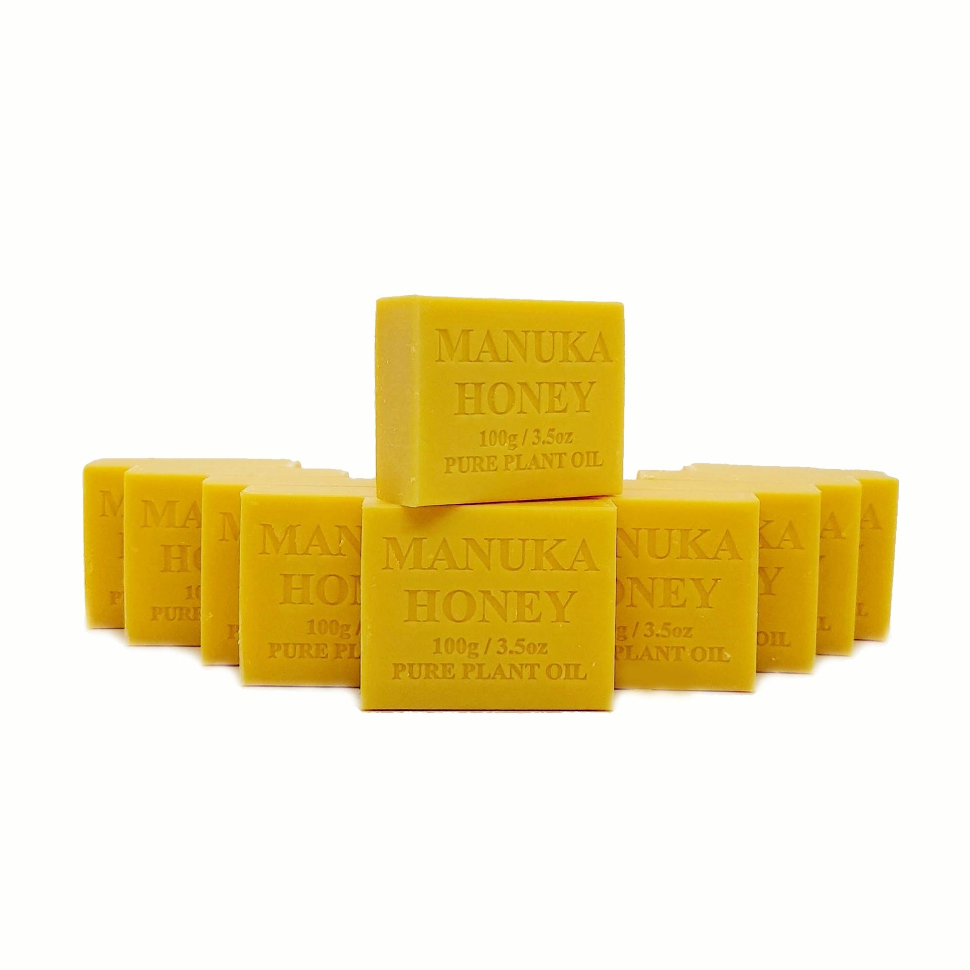 10x 100g Plant Oil Soap Manuka Honey Scent Pure Vegetable Base Bar Australian-0