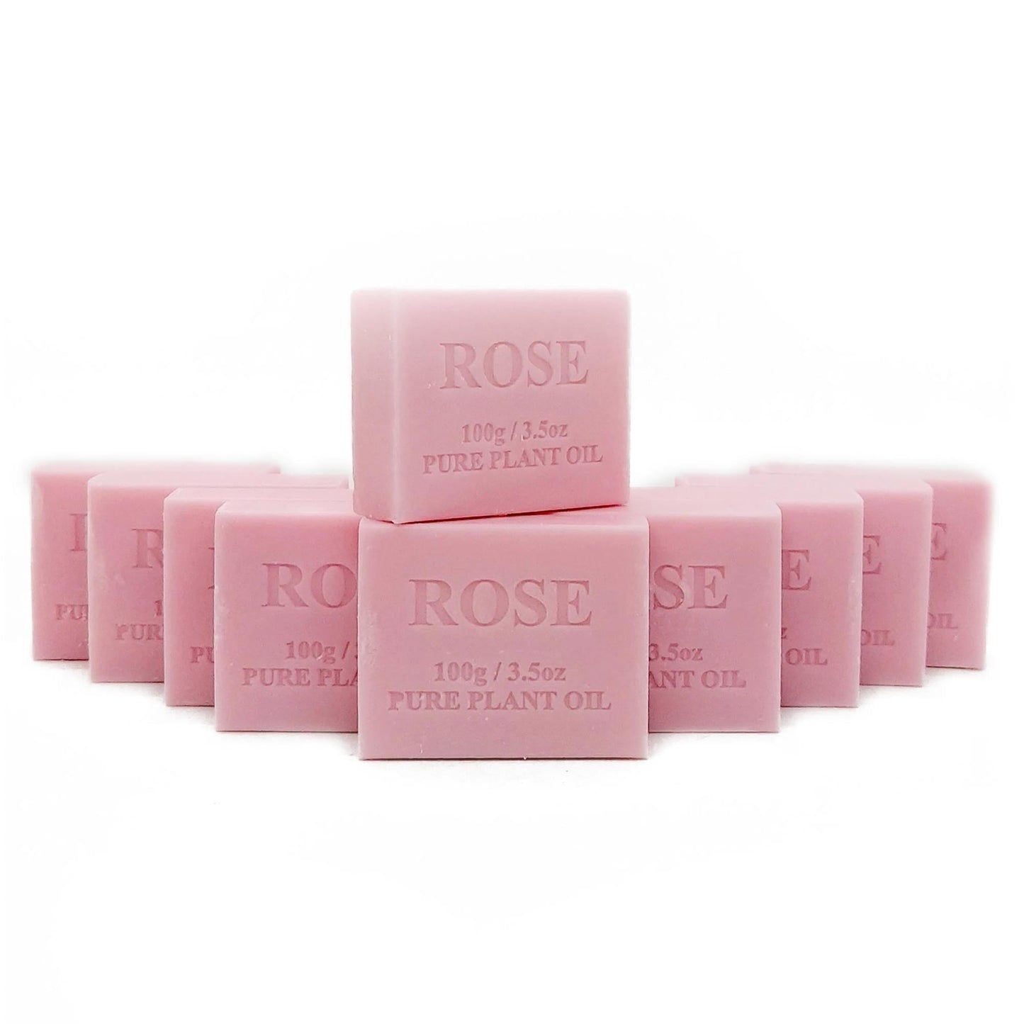 10x 100g Plant Oil Soap Rose Scent Pure Natural Vegetable Base Bar Australian-0