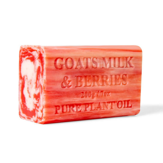 10x 200g Goats Milk Soap Bars - Berries Scent Pure Natural Australian Skin Care-0