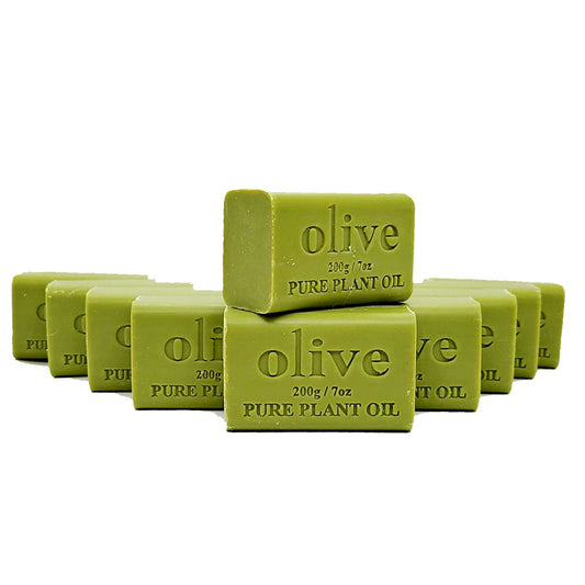 10x 200g Plant Oil Soap Olive Scent Pure Natural Vegetable Base Bar Australian-0