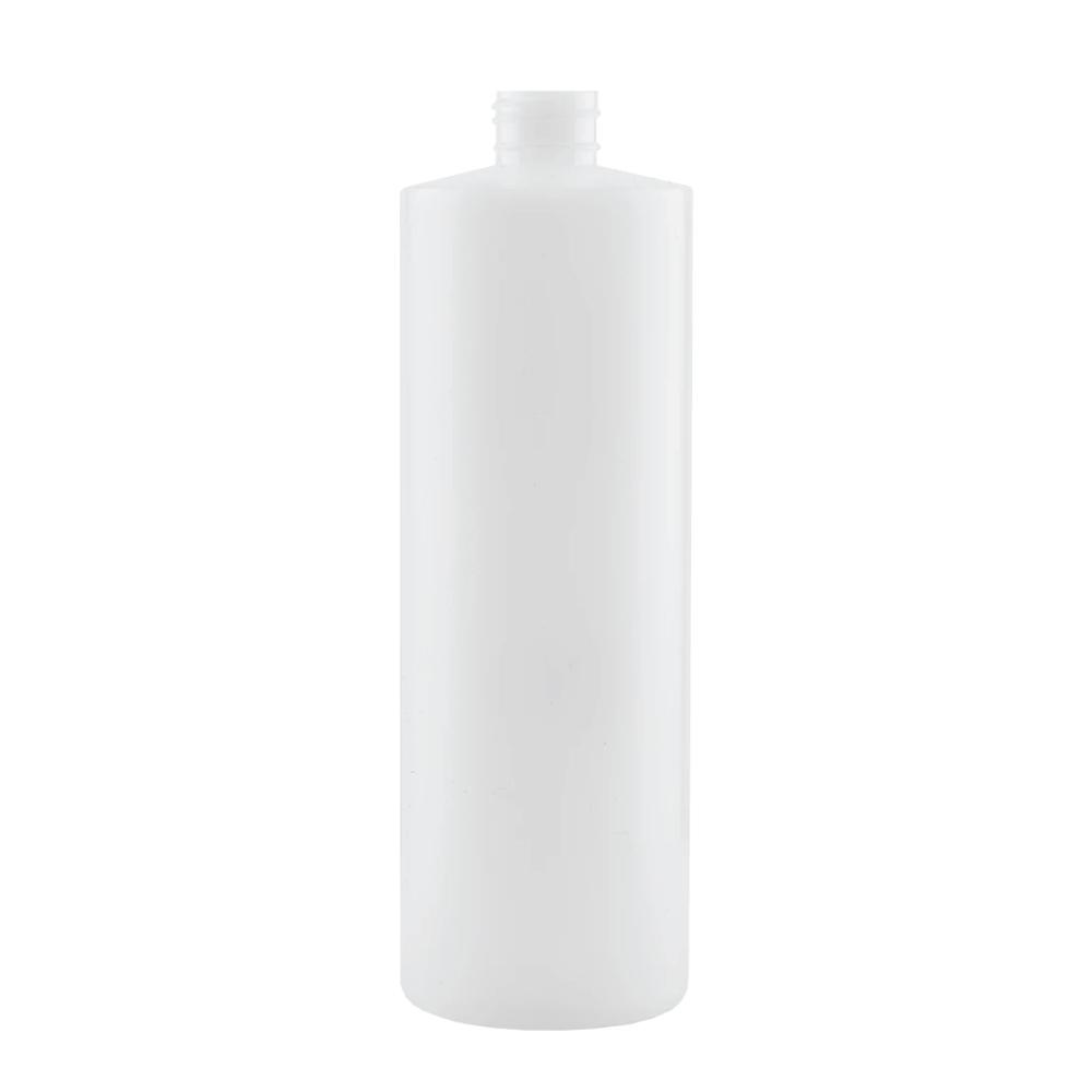 10x 250ml Clear HDPE Round Bottle + 28/410 Caps - Empty Plastic Food Storage-2