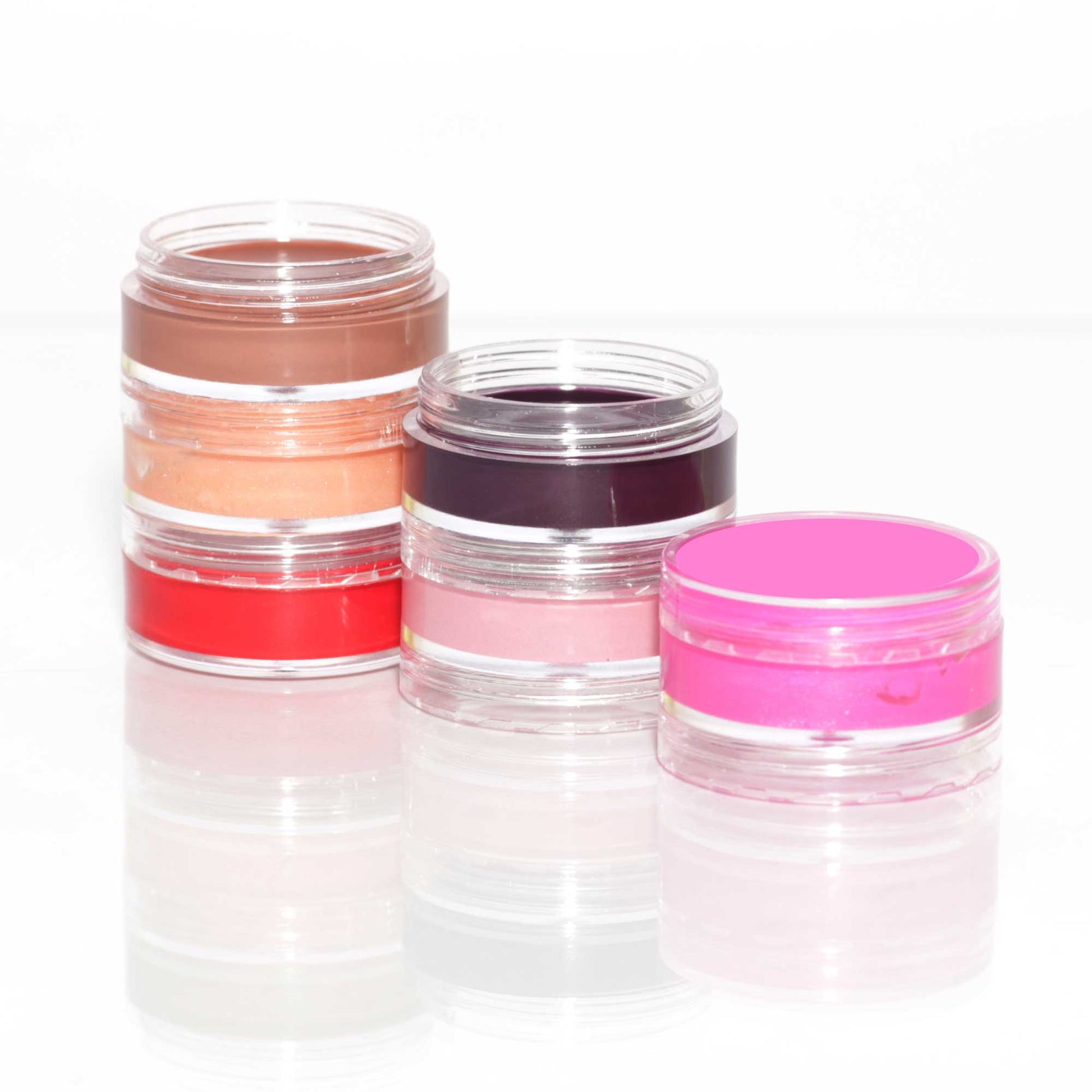 10x 3ml Lip Balm Containers Jars + Lids - Small Cosmetic Cream Sample Pot-1