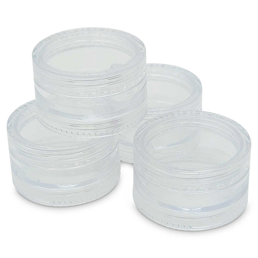 10x 3ml Lip Balm Containers Jars + Lids - Small Cosmetic Cream Sample Pot-0