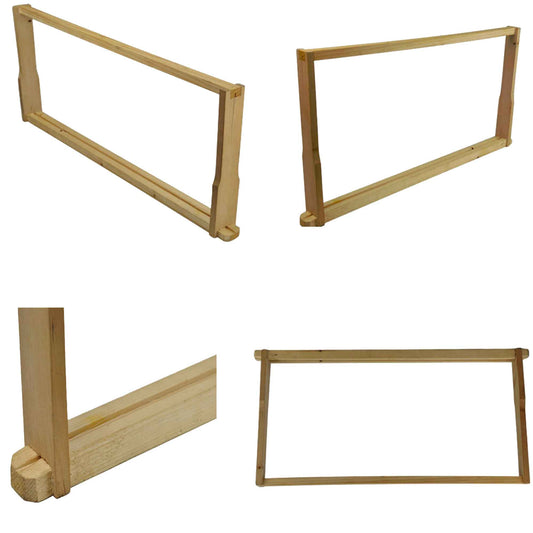 10x Deep Beehive Frames Wood Bee Hive Unassembled Brood Box Frame Beekeeping-0