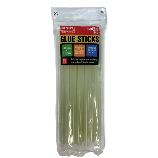 10x Hot Melt Glue Sticks 200mmx11mm Clear 40w Gun Craft Stick Adhesive-0