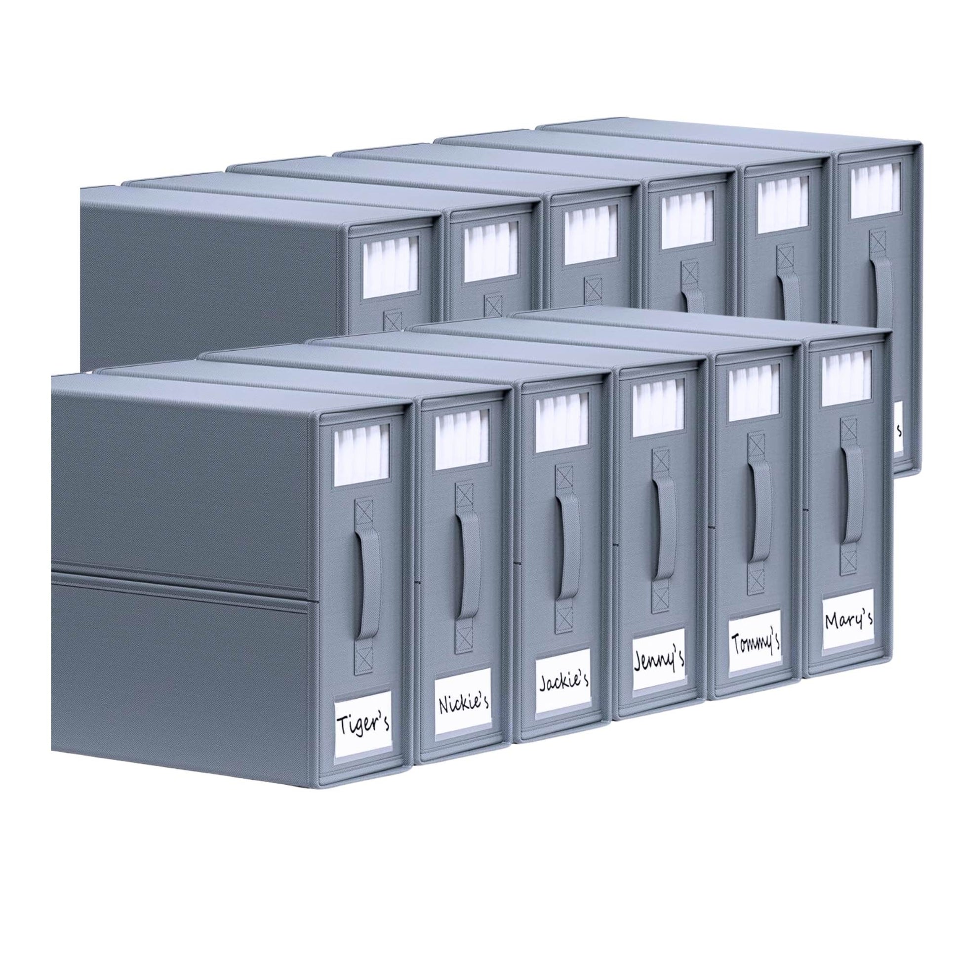 10x Kitchee Foldable Bed Sheet Storage Box – Linen & Closet Organiser Grey-0