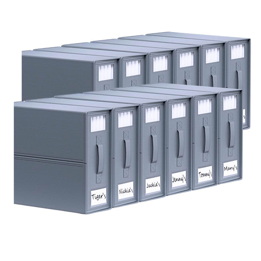 10x Kitchee Foldable Bed Sheet Storage Box – Linen & Closet Organiser Grey-0