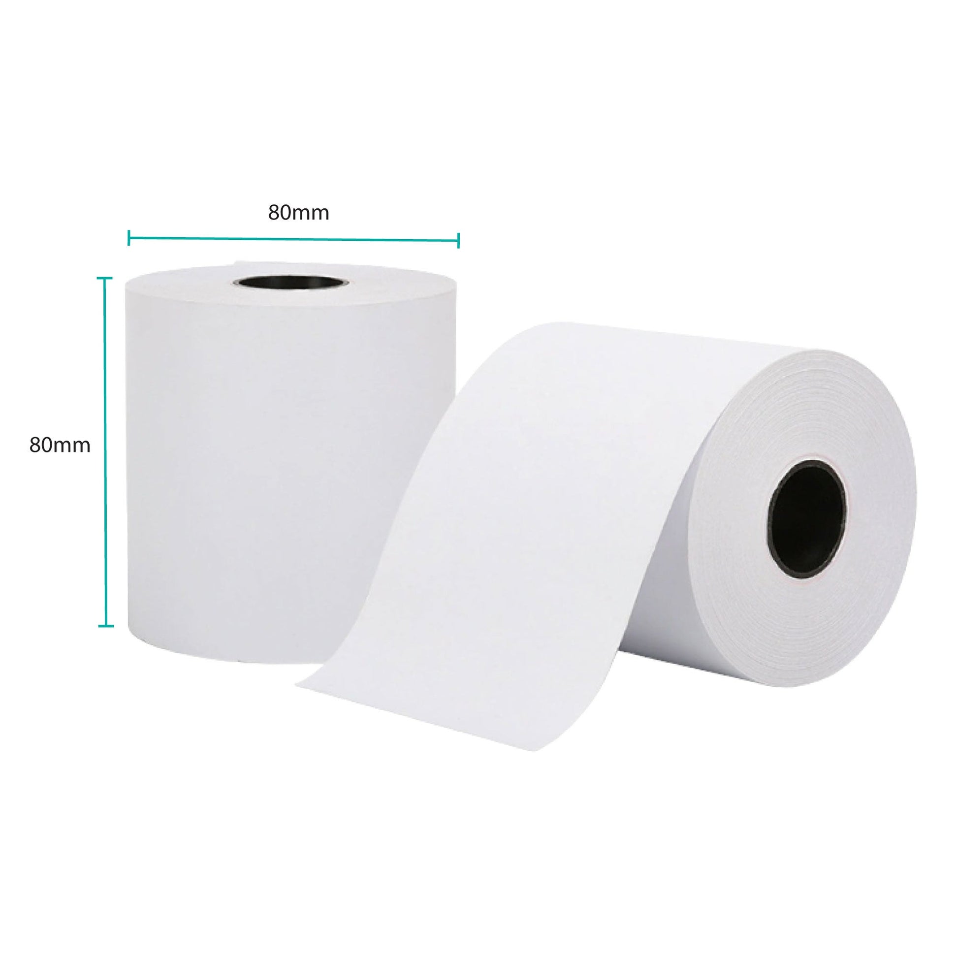 10x Thermal Paper Rolls 80x80mm -  47.5m Register EFTPOS POS Receipt Bulk-1