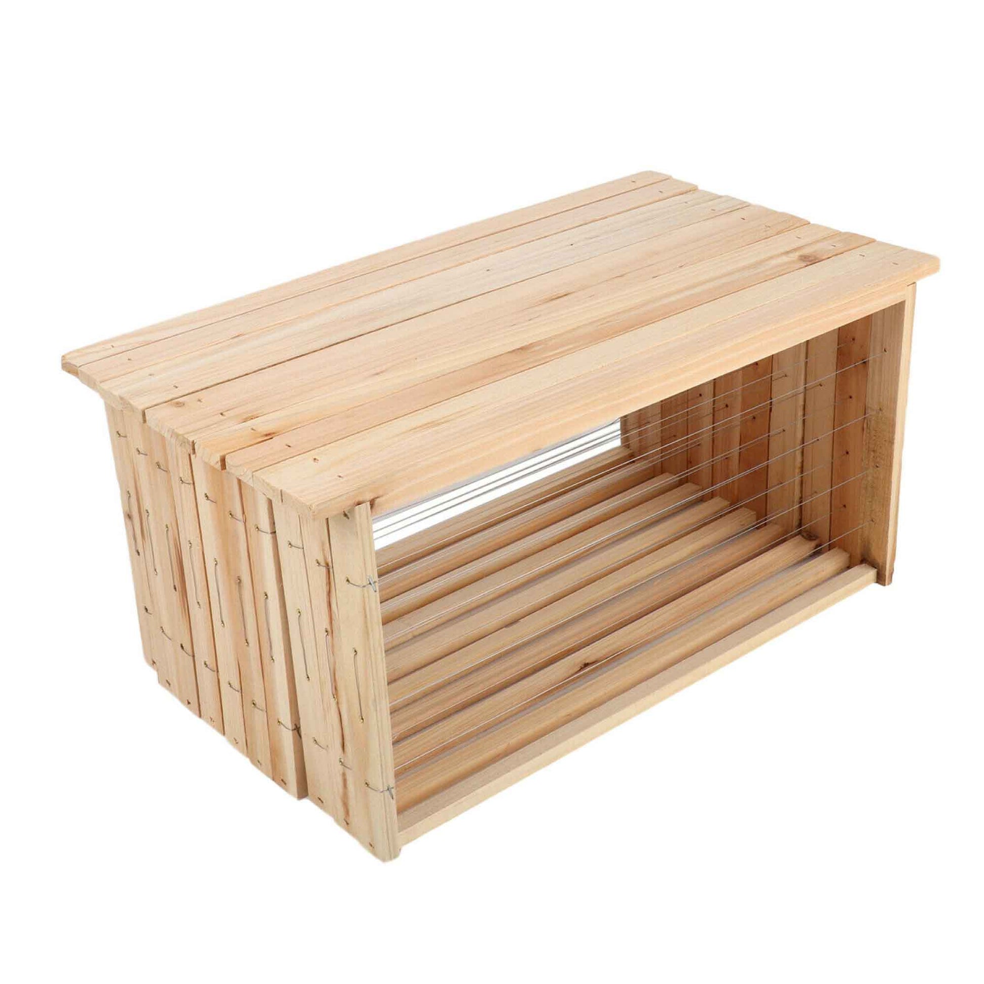 10x Wire Beehive Frame Assembled Wood Steel Unwaxed Deep Hive Frames Beekeeping-1