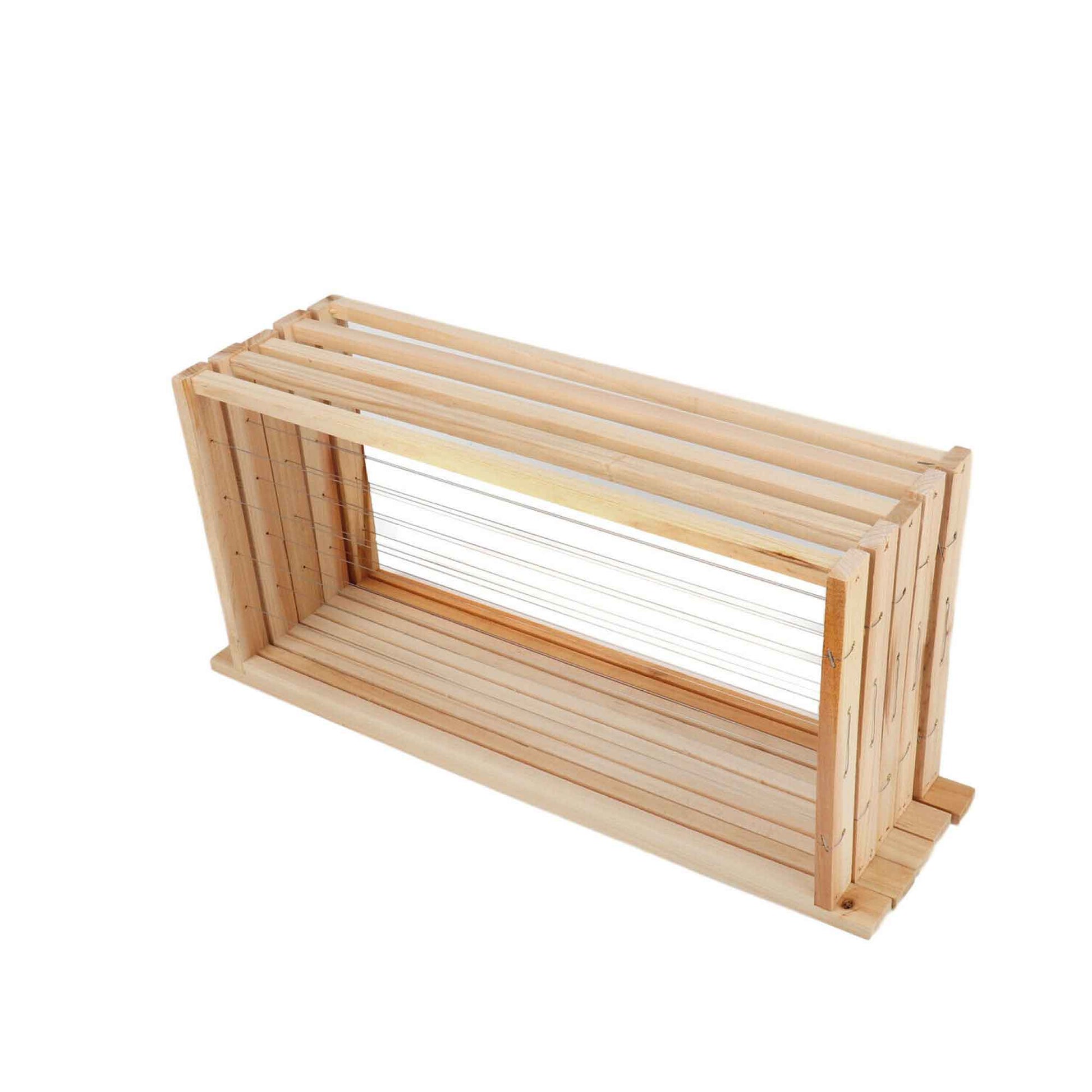 10x Wire Beehive Frame Assembled Wood Steel Unwaxed Deep Hive Frames Beekeeping-3