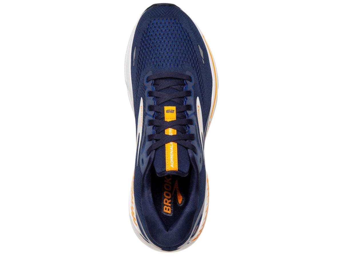 Mens Brooks Adrenaline GTS 23 Running Shoes in Peacoat/Ultramarine/Orange – Size 11.5